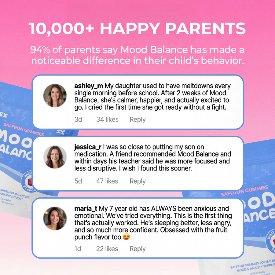 Natural - Saffron Gummy Mood + Focus Support for Kids