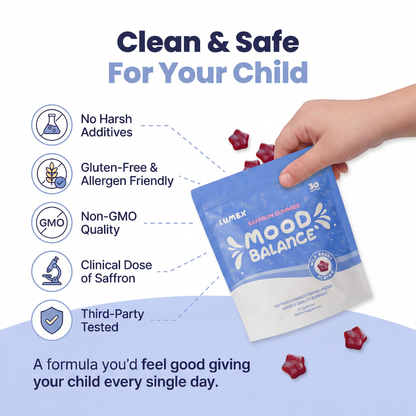 Natural - Saffron Gummy Mood + Focus Support for Kids