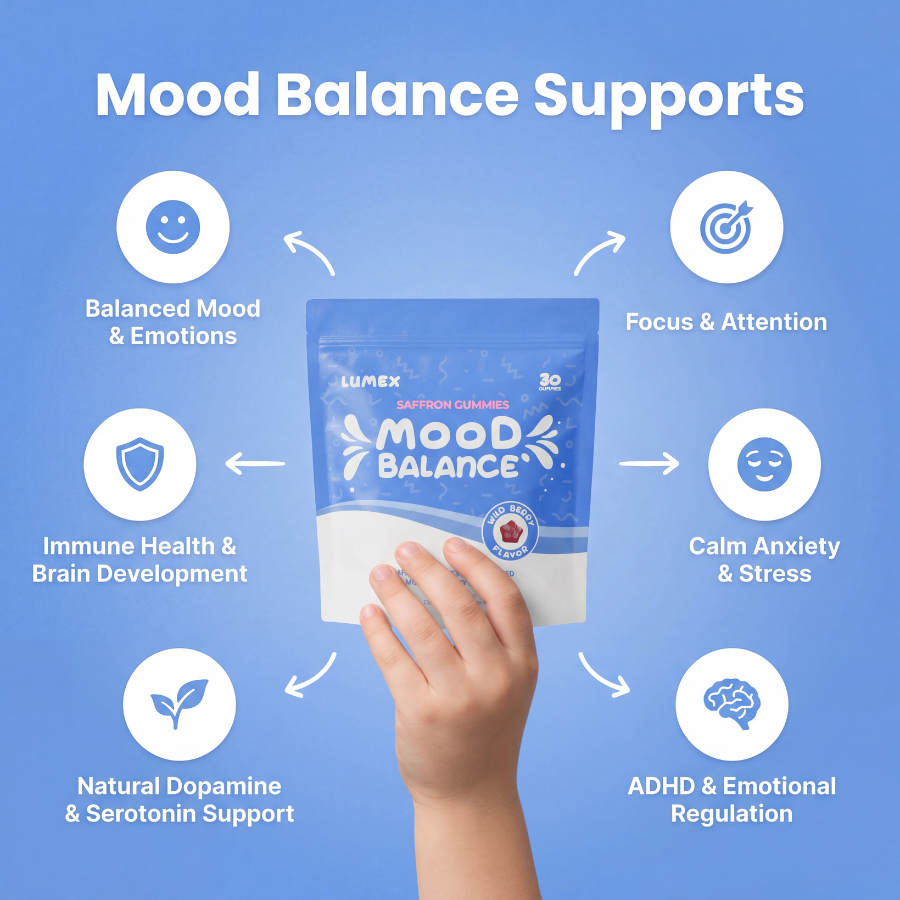 Natural - Saffron Gummy Mood + Focus Support for Kids