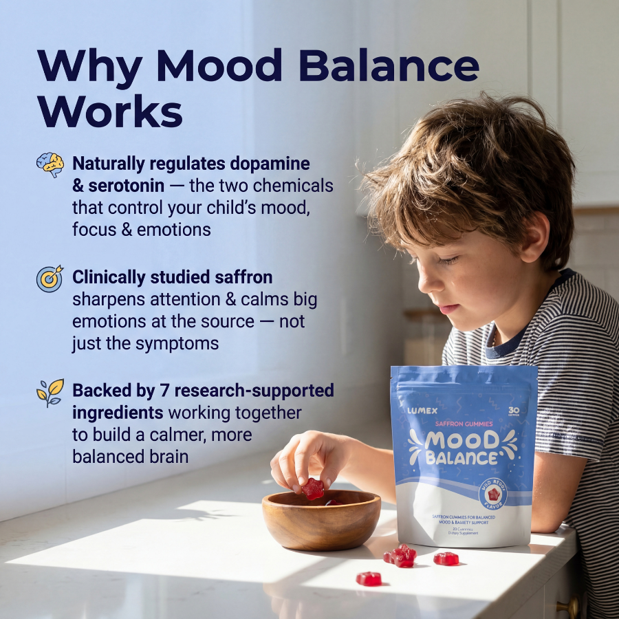 Natural - Saffron Gummy Mood + Focus Support for Kids