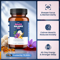 Natural - Saffron Capsule Mood + Focus Support for Adults