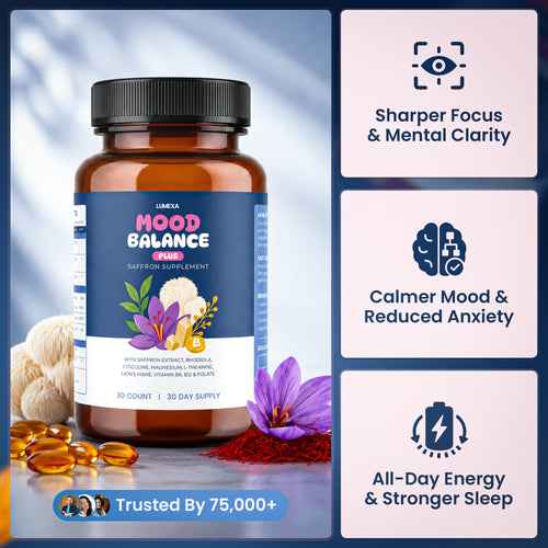 Natural - Saffron Capsule Mood + Focus Support for Adults