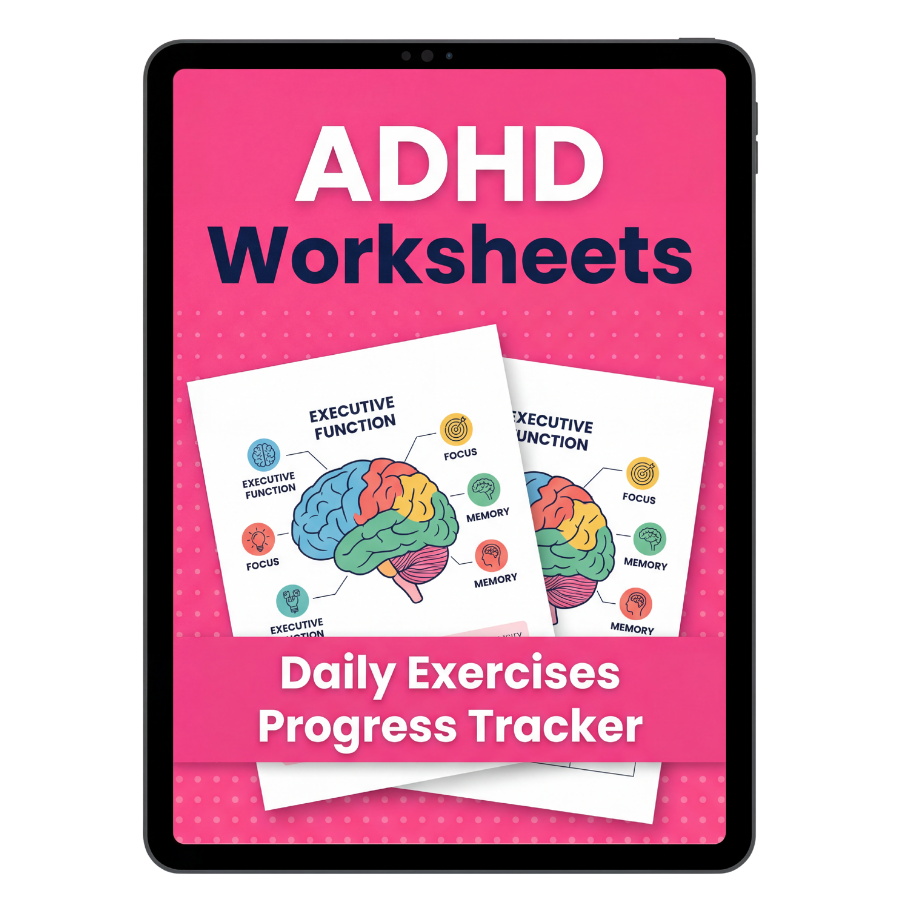 Kids ADHD Worksheet + Infographic